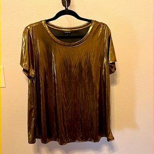 Torrid brand bronze metallic shirt